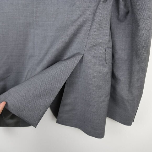 Z Zegna Tailored Wool Fully Lined Men's Grey Blazer Drop 8 Size 8-50L - Picture 7 of 9